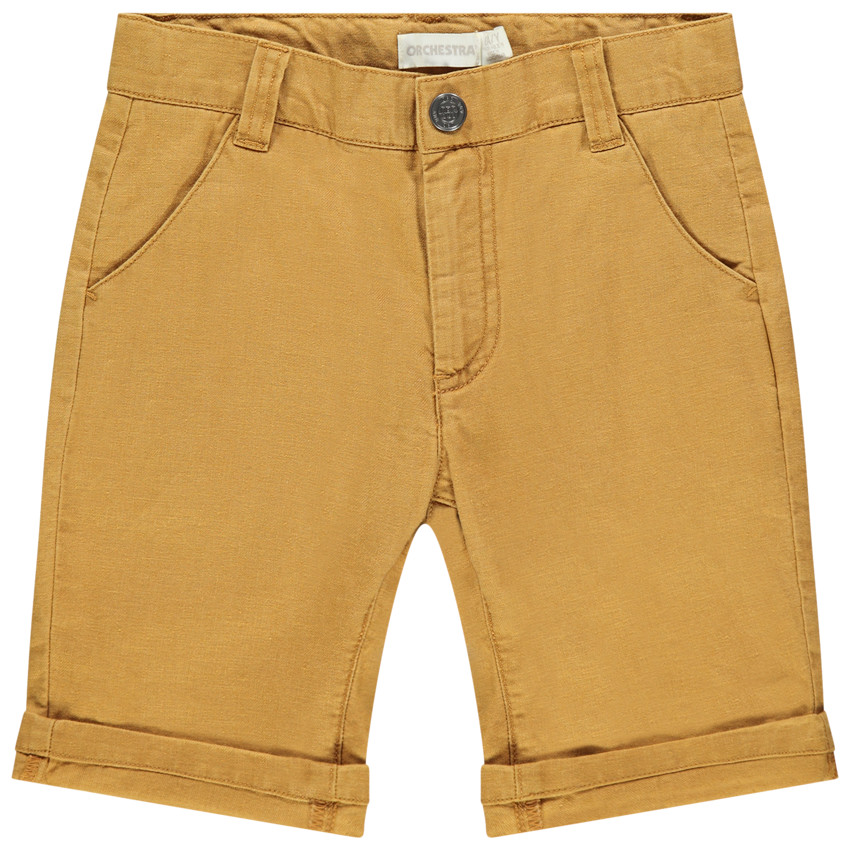 Bermuda en toile uni à poches  