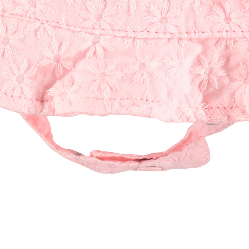 Charlotte avec fleurs brodées ton sur ton 