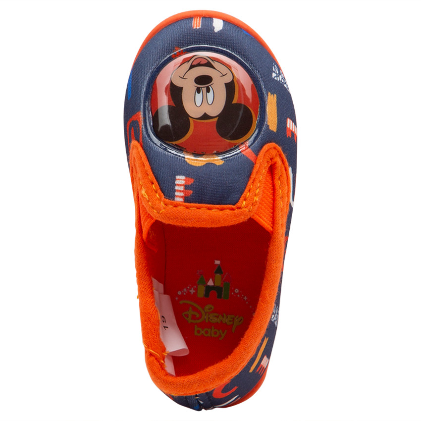 Chaussons bas élastiqués avec badge Mickey Disney  
