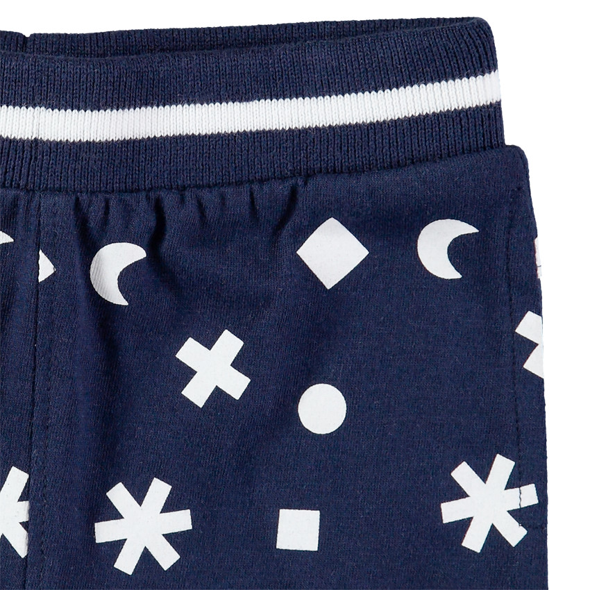 Ensemble t-shirt avec nuage mobile et bermuda imprimé symboles all-over 