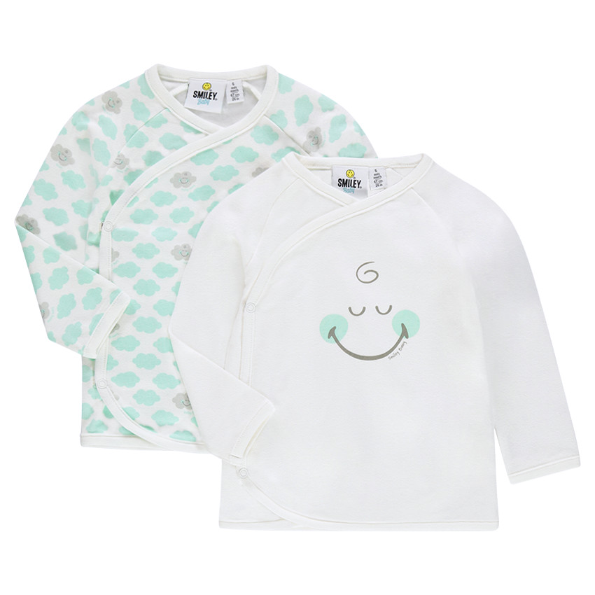 Lot de 2 brassières en jersey Smiley Baby 
