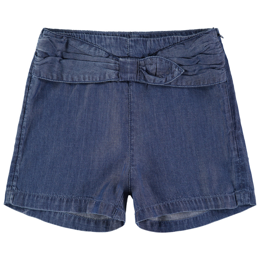 Short en Tencel à ceinture fantaisie 