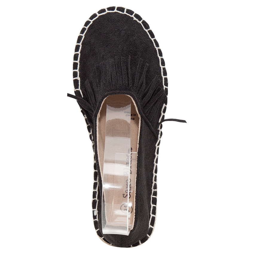 Espadrilles effet daim avec franges 