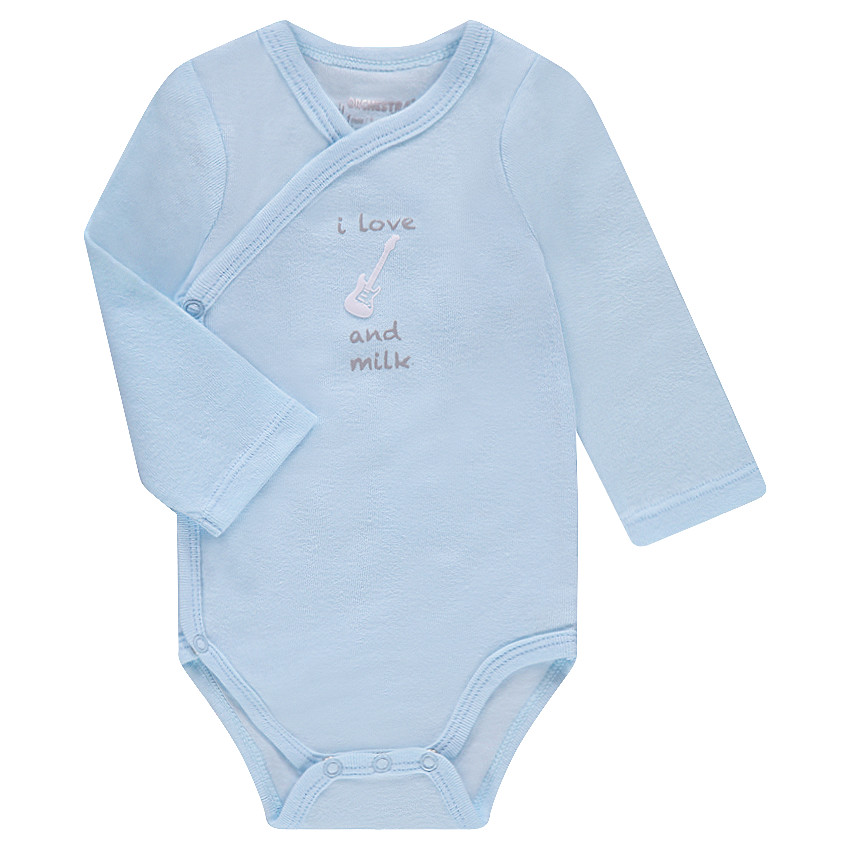 Lot de 3 bodies manches longues en jersey avec prints fantaisie 