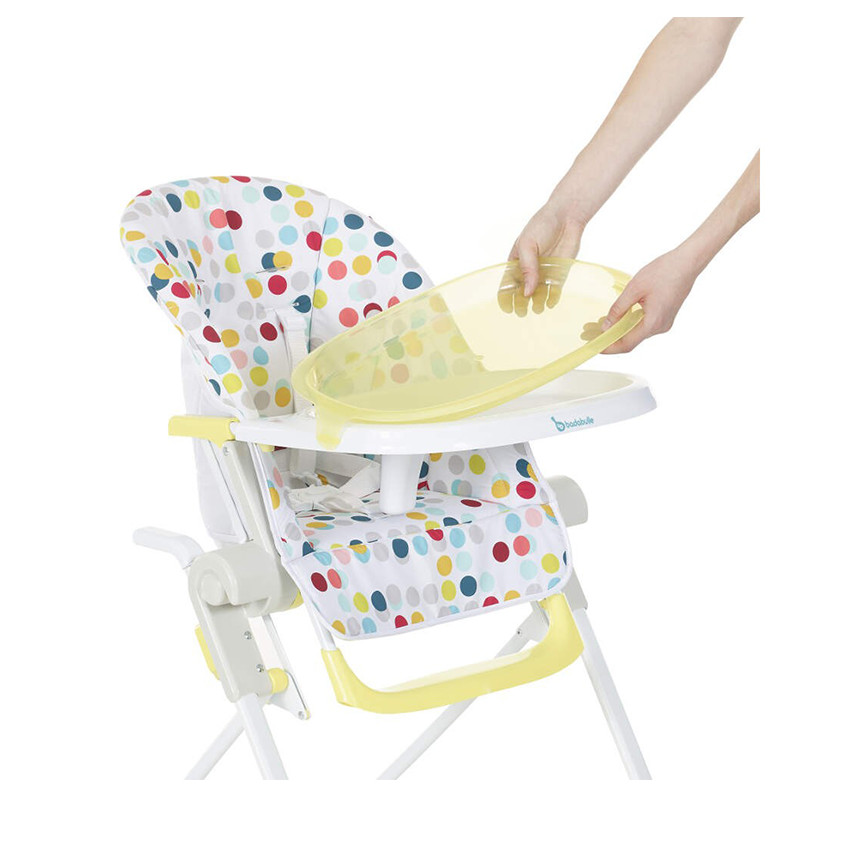 Chaise haute compacte réglable – Confetti 