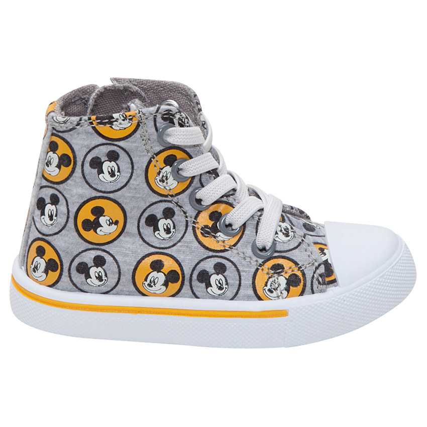 Baskets montantes en toile Disney avec motif Mickey all-over 