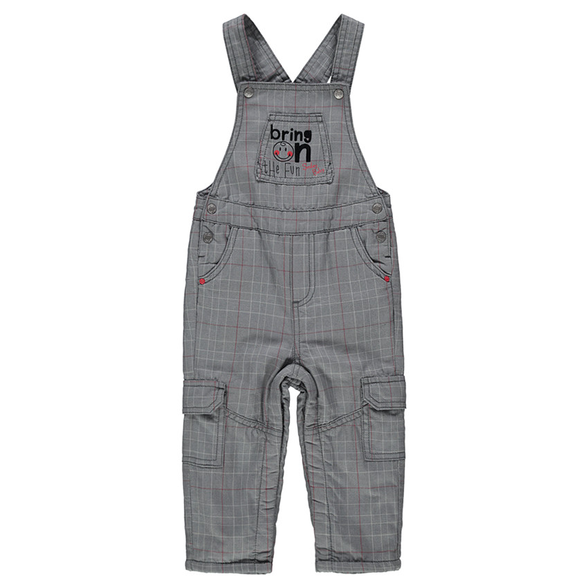 Salopette longues à carreaux Prince de Galles doublée micropolaire 