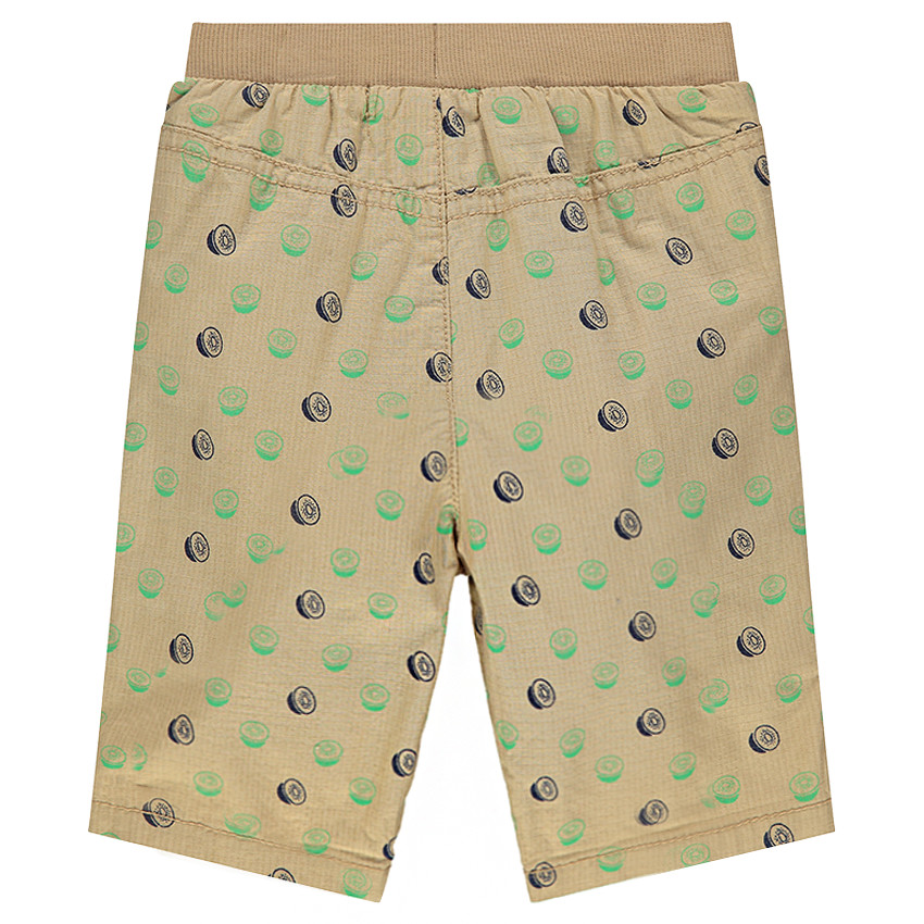Bermuda en ribstop imprimé kiwis all-over avec poches 