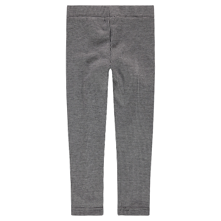 Legging en milano avec motif pied de poule 