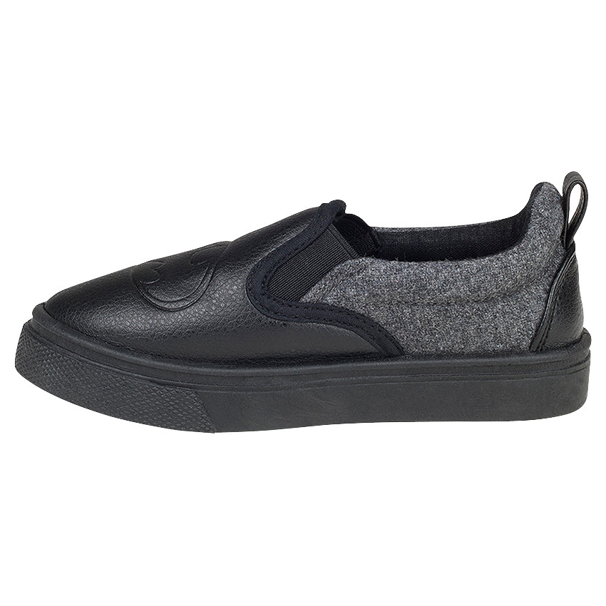 Baskets basses bi-matière DC Comics avec logo Batman 