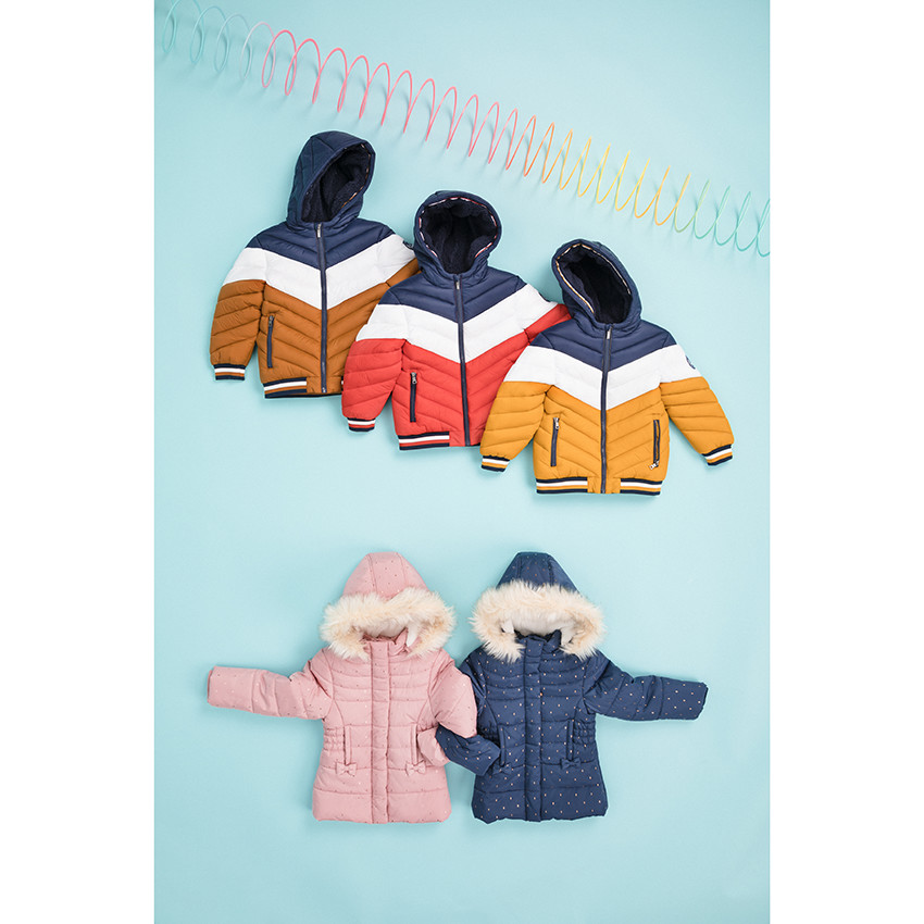 Parka matelassée doublée sherpa à capuche amovible 