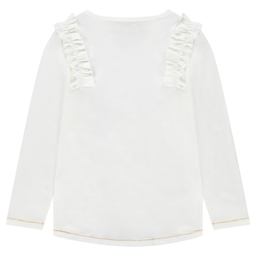 Tee-shirt manches longues en jersey avec Smiley en sequins 