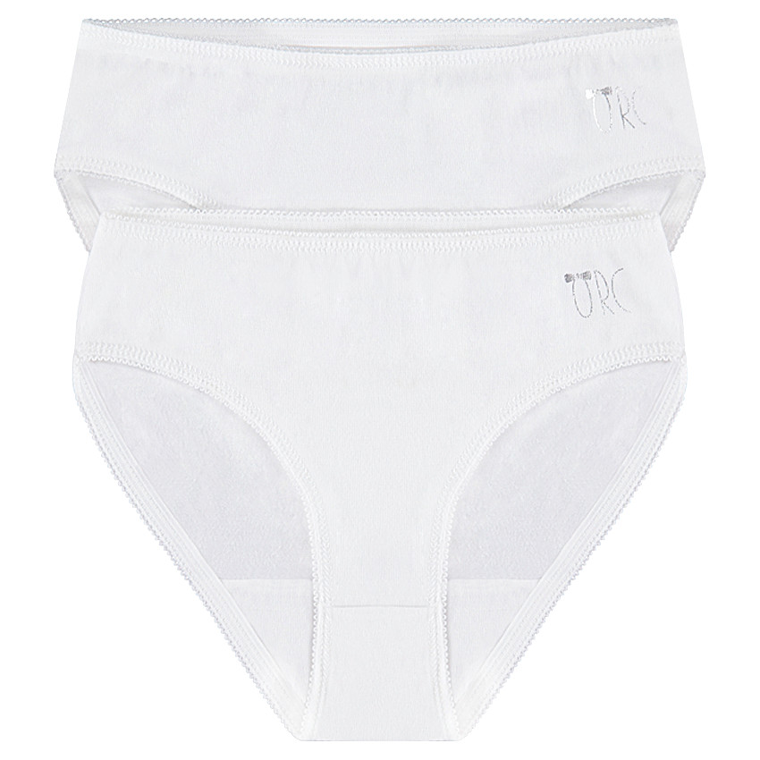 Lot de 2 culottes unies avec print logo 