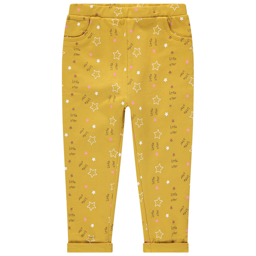 Pantalon en coton à imprimé fantaisie all-over 