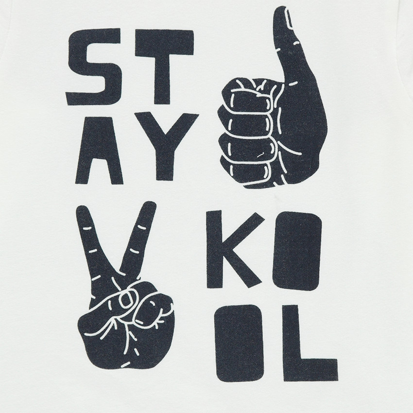 Tee-shirt manches longues avec print fantaisie 