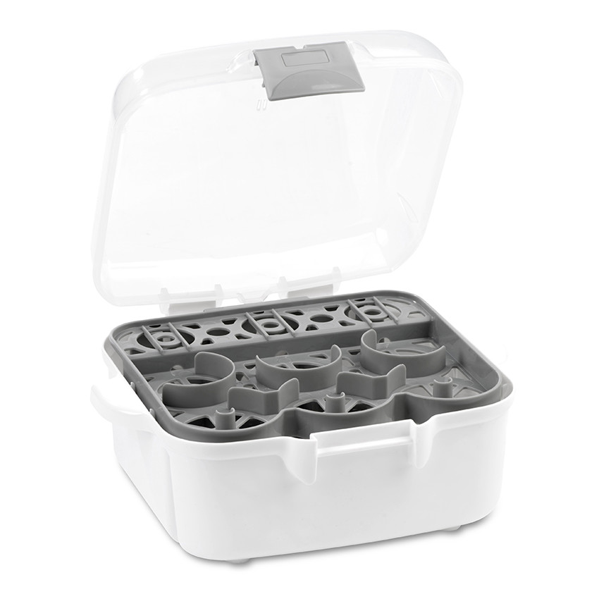 Stérilisateur pour micro-ondes - Blanc/Gris 