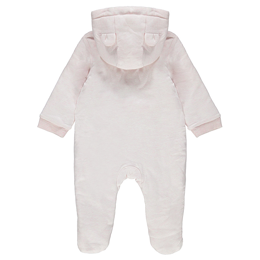 Combi-pilote à capuche rayée en interlock  