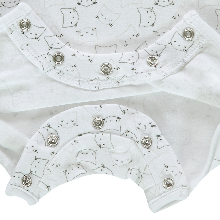 Combinaison courte de naissance avec inscription fantaisie 