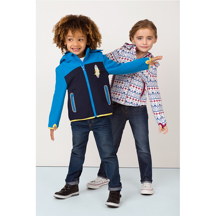 Junior - Jeans coupe droite effet délavé 