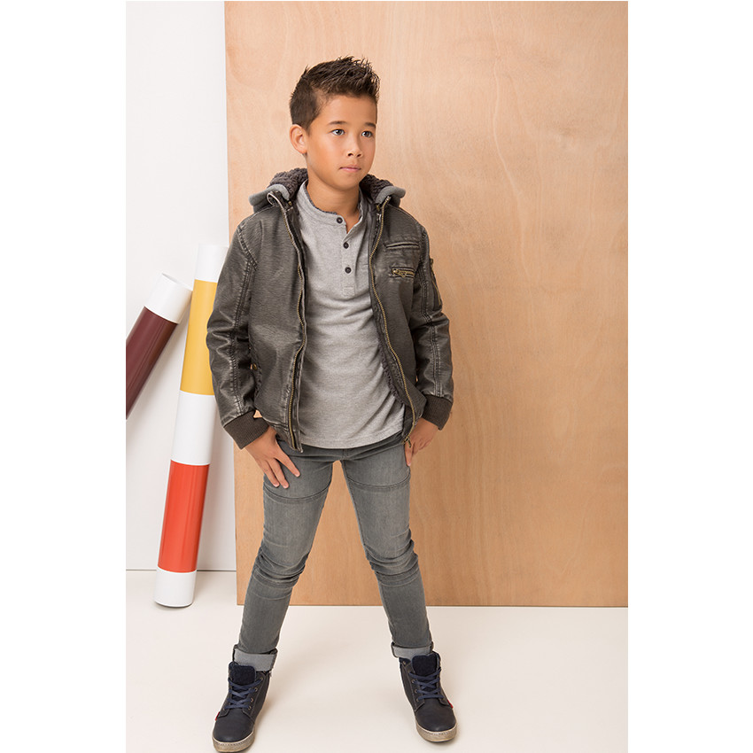 Junior - Jeans skinny effet used 