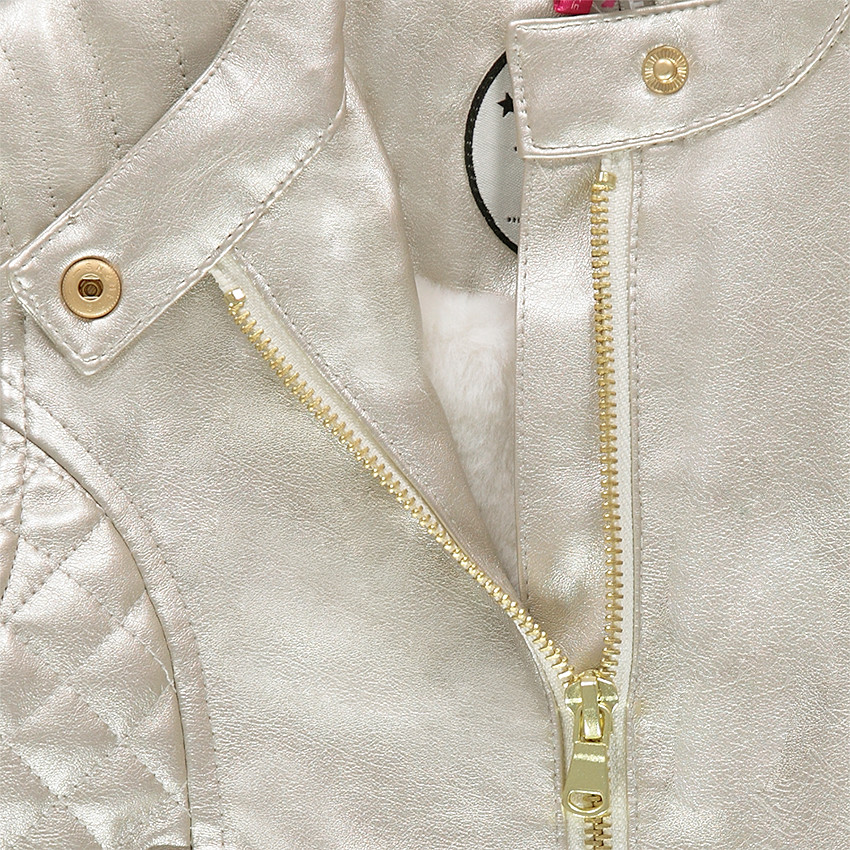 Veste en simili cuir effet nacré 
