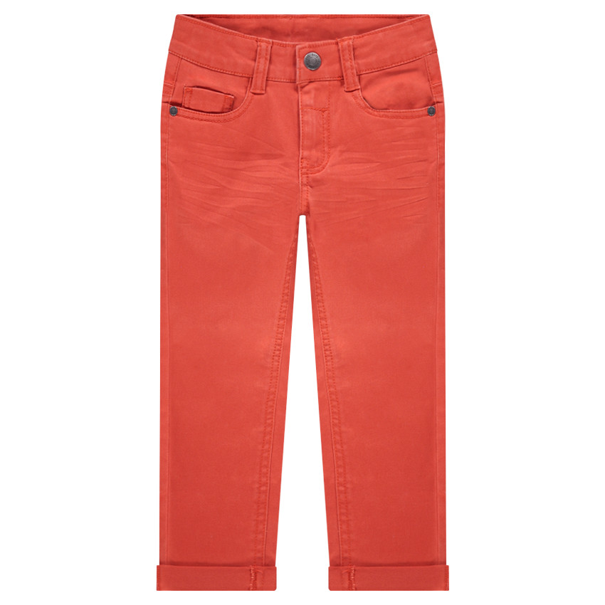 Pantalon effet crinkle avec poche à inscription reliéfée 