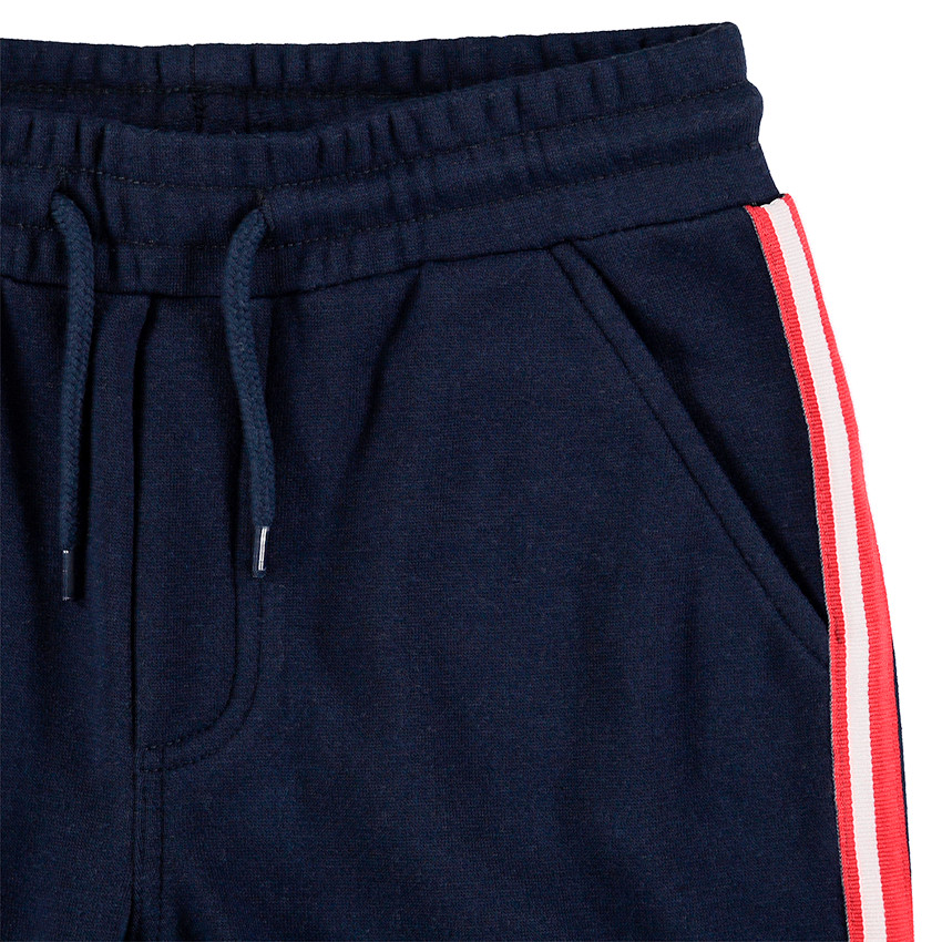 Junior - Pantalon de jogging en molleton avec bandes contrastées 