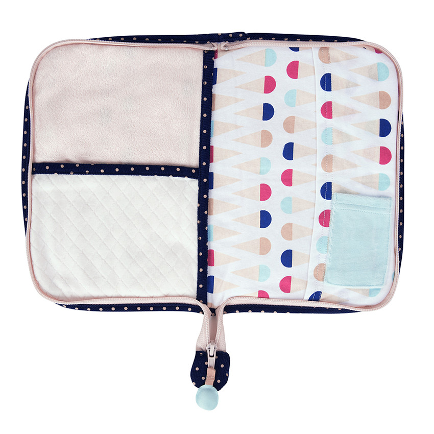 Protège-carnet de santé en velours 