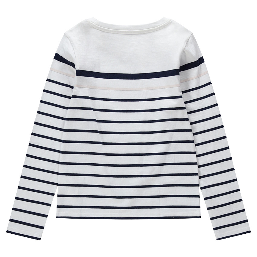 Marinière manches longues avec inscriptions printées 