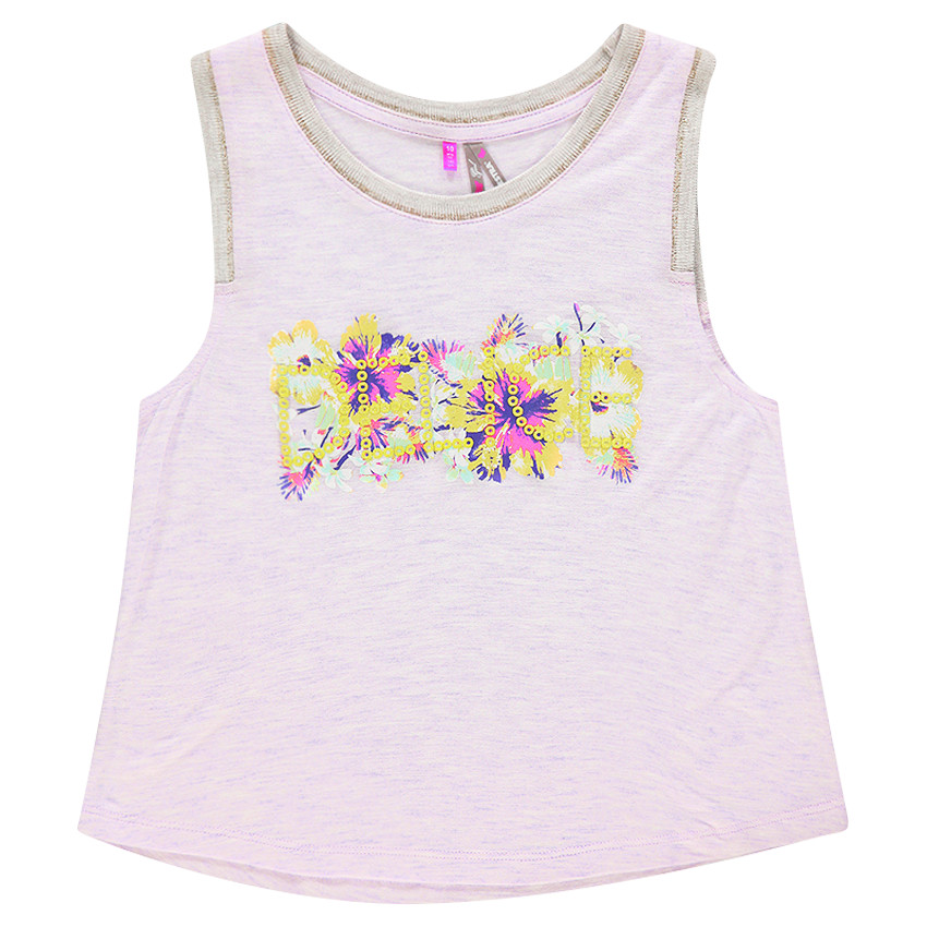 Junior - Débardeur crop top print fantaisie 
