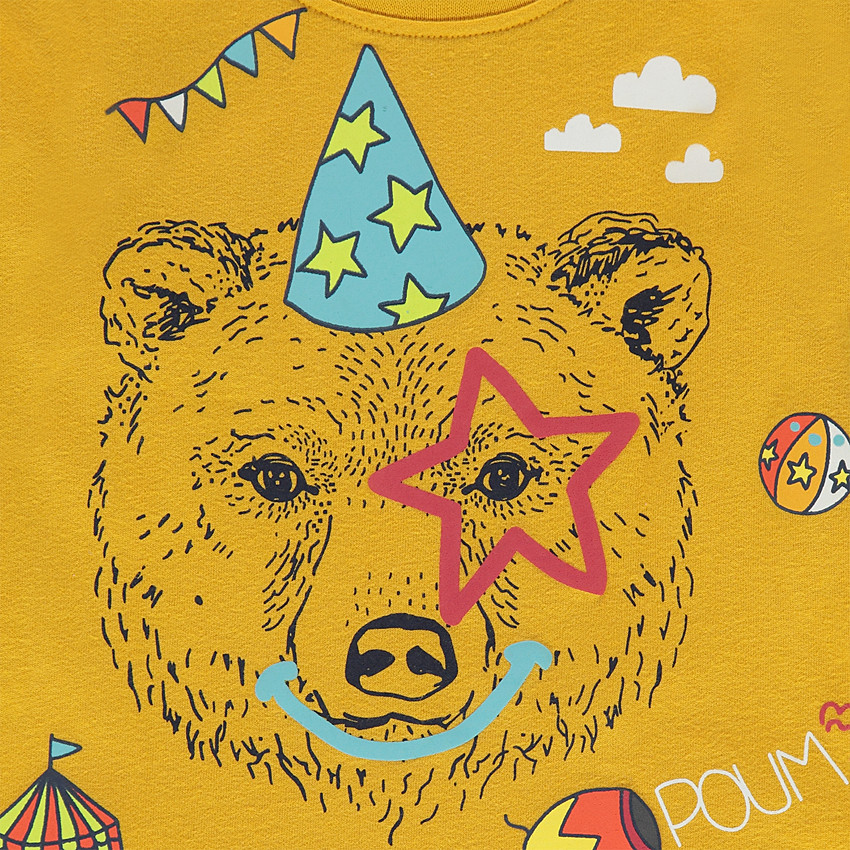 Tee-shirt manches longues en jersey avec motif fantaisie printé 