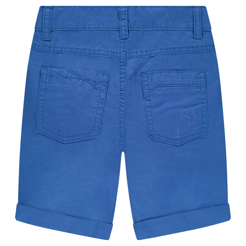 Bermuda en coton surteint effet crinkle 