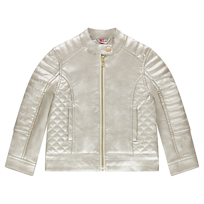 Veste en simili cuir effet nacré 