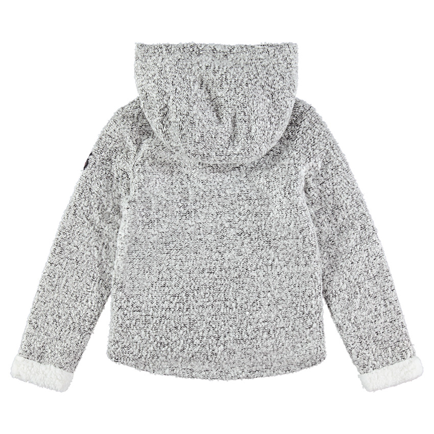 Junior - Gilet en maille twistée avec doublure intérieure en sherpa 