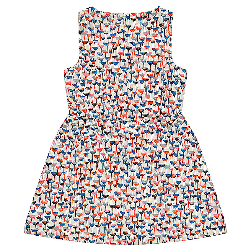 Robe en crêpe imprimée fleurie 