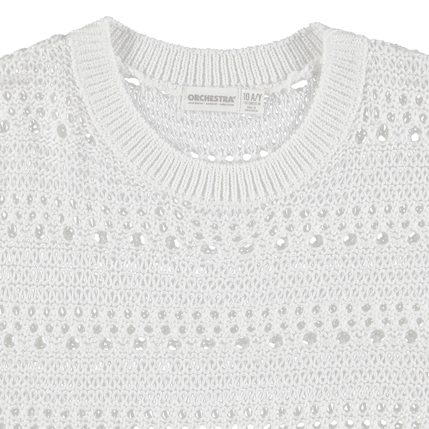 Junior - Pull en maille ajourée  