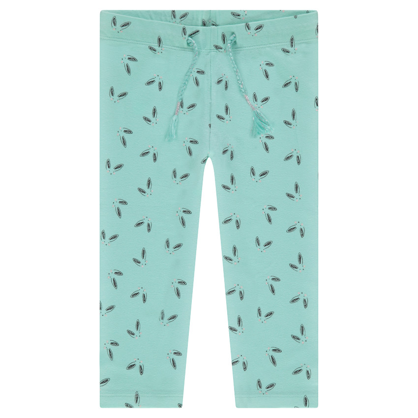 Pyjama en jersey avec tee-shirt forme boîte printé et pantalon imprimé 