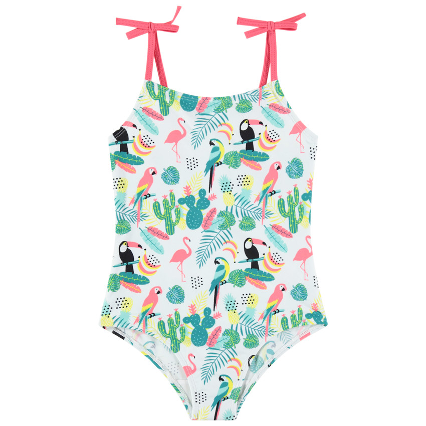 Maillot de bain 1 pièce imprimé jungle 