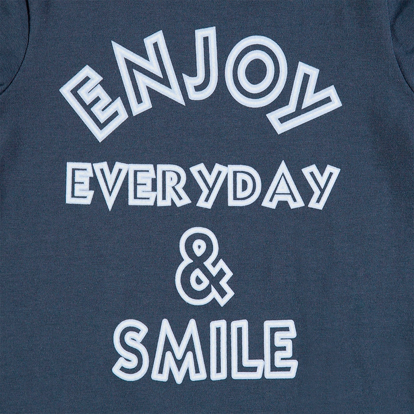 Sous-pull en jersey col roulé avec message printé 