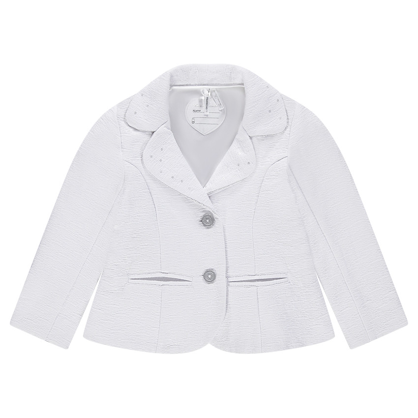 Blazer en jacquard avec doublure satinée 