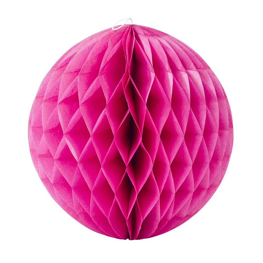 Set de 3 boules en papier effet alvéolé 