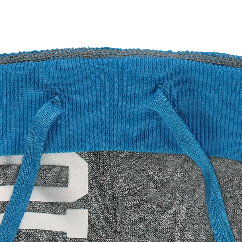 Bermuda en molleton avec inscription printée 