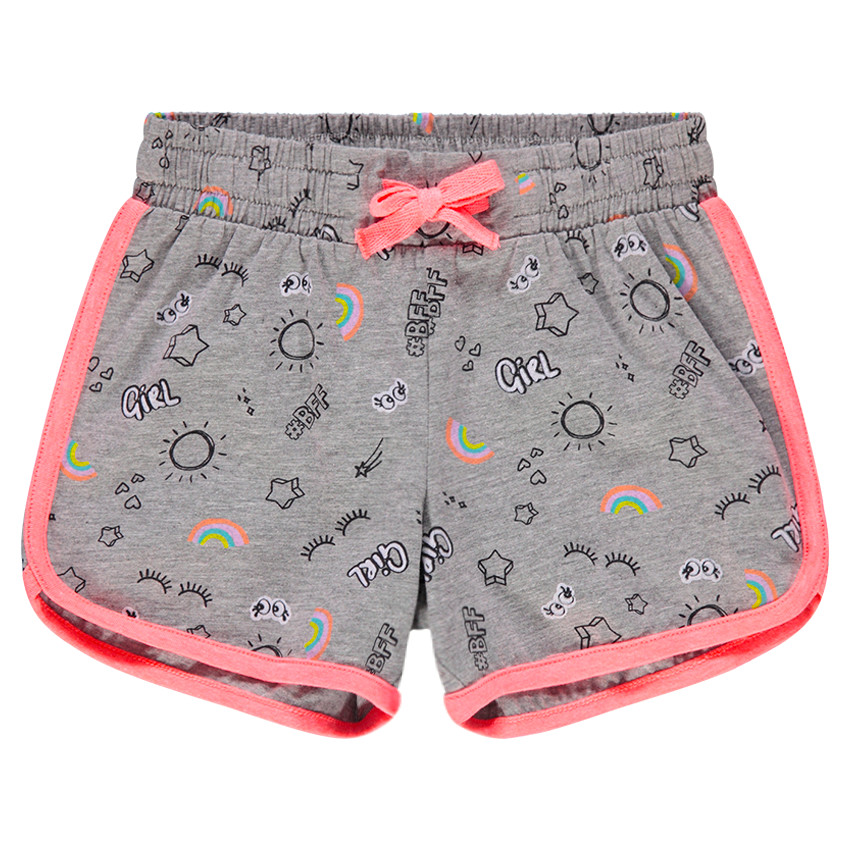 Short en jersey avec imprimé fantaisie all-over 