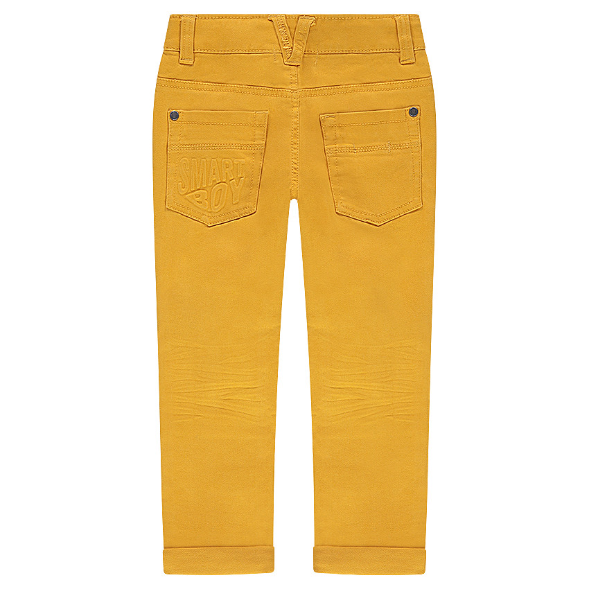 Pantalon effet crinkle avec poche à inscription reliéfée 