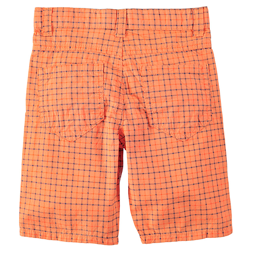 Bermuda en popeline à carreaux 