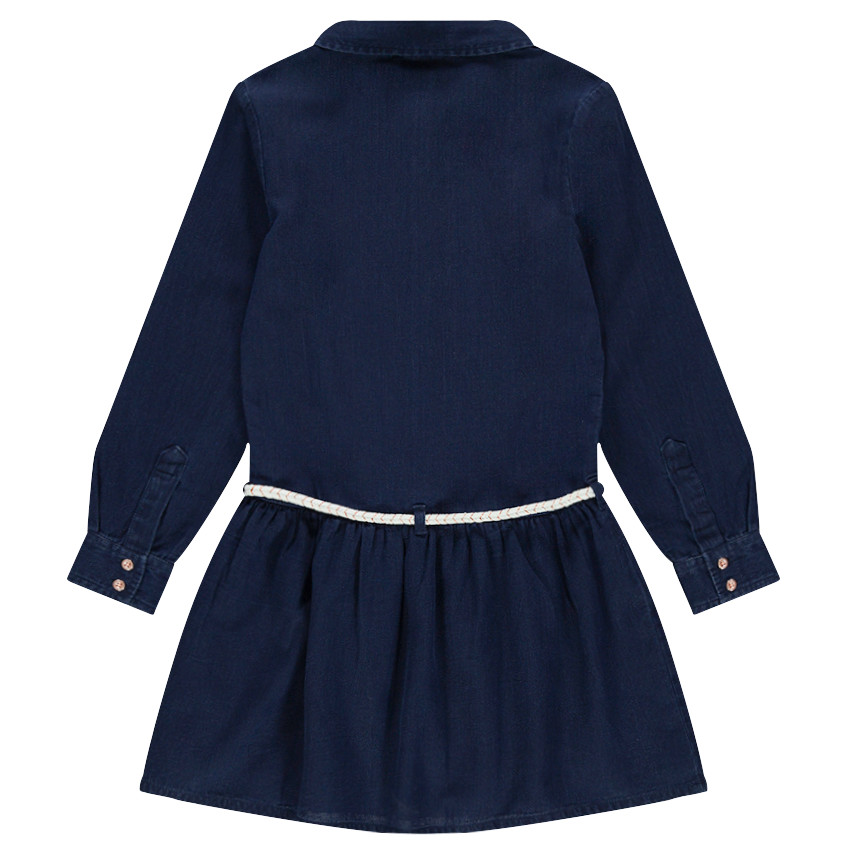 Junior - Robe en jeans manches longues avec ceinture amovible 