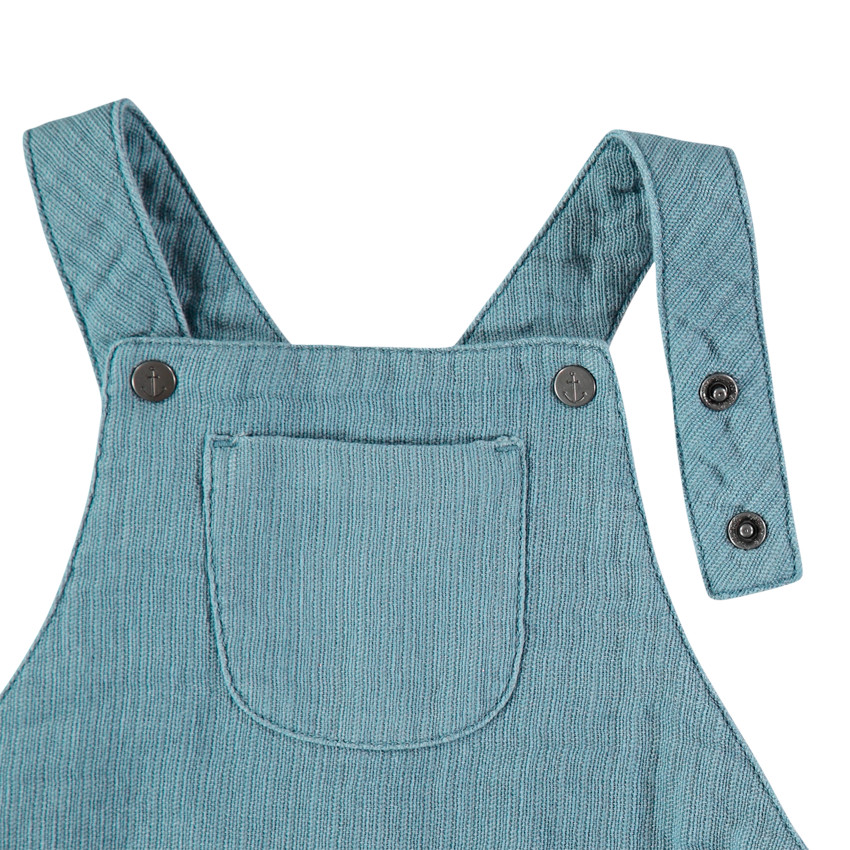 Salopette courte en maille fantaisie  