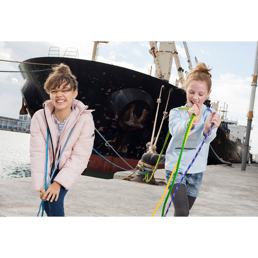 Junior - Doudoune matelassée doublée sherpa avec poches zippées 