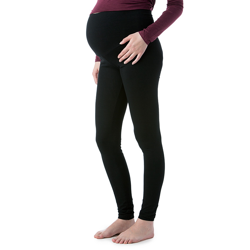 Legging de grossesse noir avec bandeau haut 
