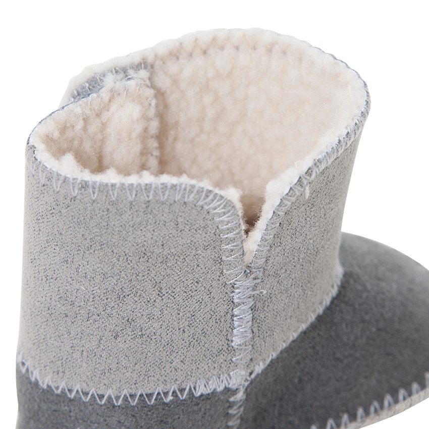 1/2 bottes bicolores doublées sherpa 